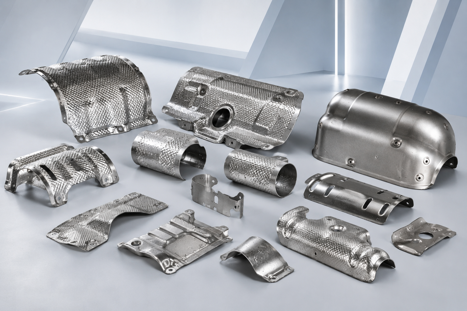 Automotive metal heat shield